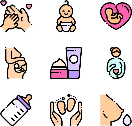 Maternity 50 Icons - Icon (600x564), Png Download