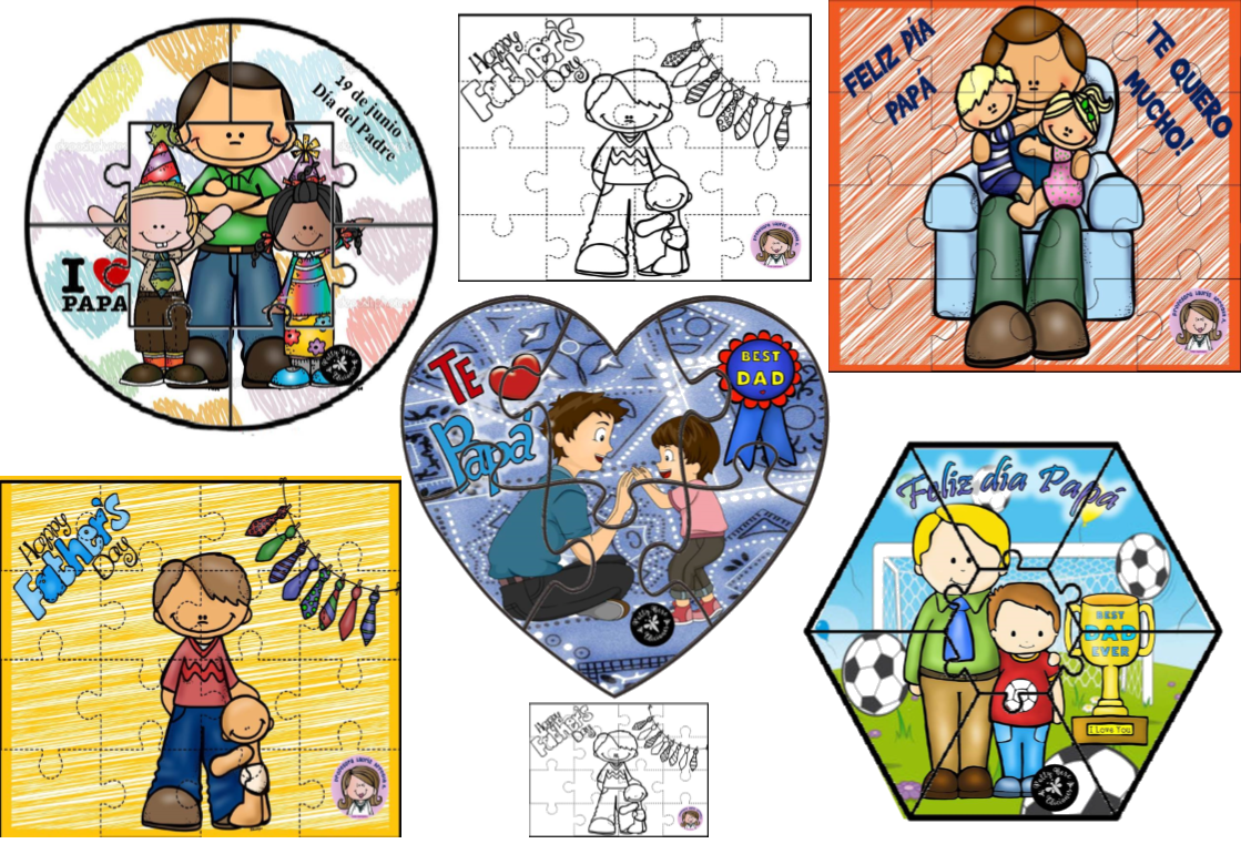 Rompecabezas Dia El Padre (1119x761), Png Download