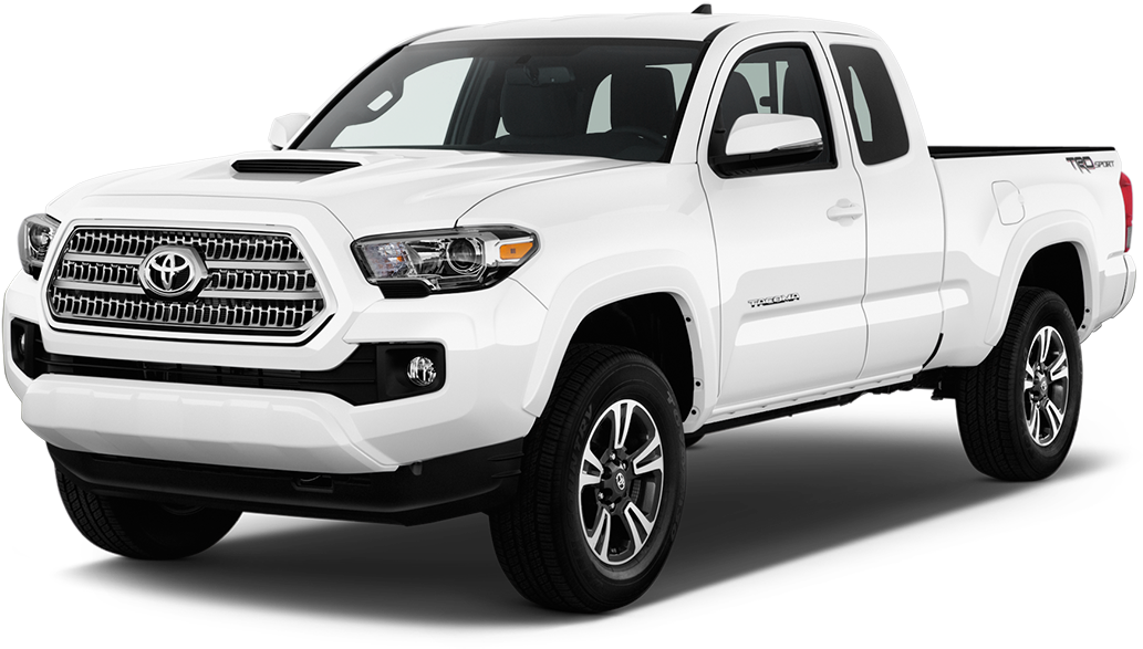 2018 Toyota Tacoma Pickup Truck - Toyota Tacoma 2017 White (1214x806), Png Download
