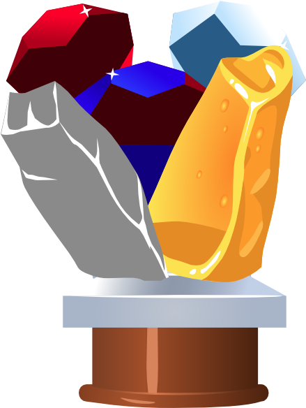 Trophy Gem Clipart Png For Web - Gems Trophy (438x592), Png Download