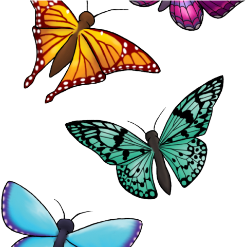 Butterfly Tattoo Designs Png Transparent Images - Butterfly Tattoo Designs (640x480), Png Download