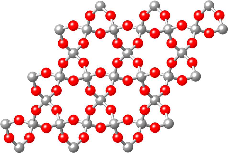 Silica Family - Quartz Structure (1024x709), Png Download