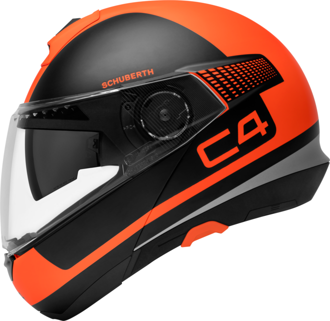 The Offers German Luxury, Modern Styling And The Quietest - Schuberth C4 Legacy Orange (660x642), Png Download