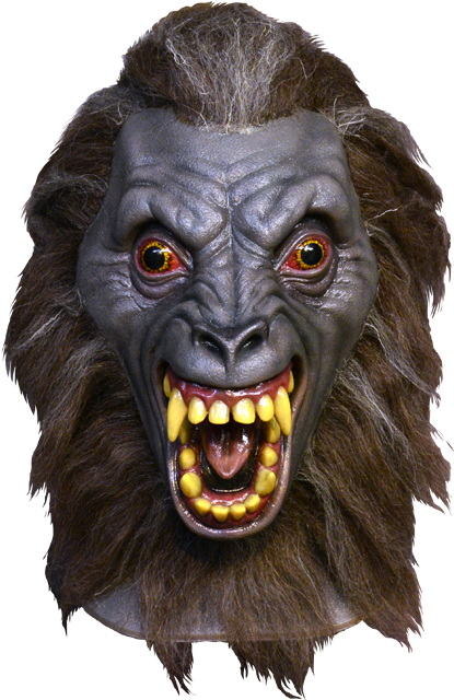 An American Werewolf In London Werewolf Demon Mask - American Werewolf In London Nazi Werewolf Costume (436x639), Png Download