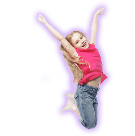 A Girls With Angel Wings Jumps For Joy Because She - Girl (480x498), Png Download