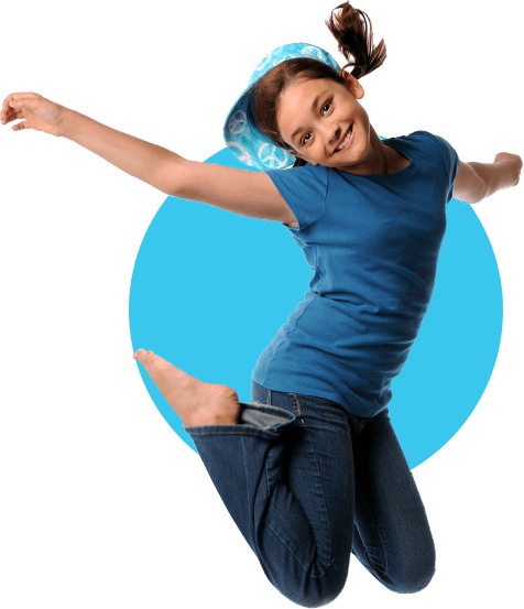 Jumping Girl - Girl Jumping Png (476x553), Png Download
