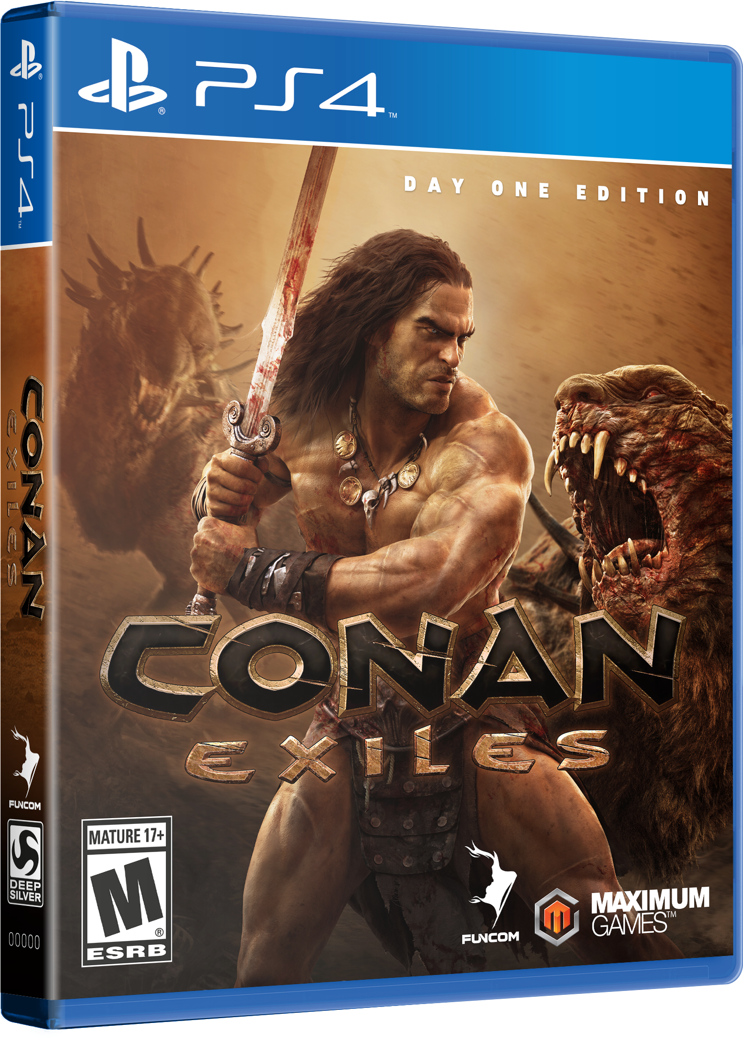 Conex Ps4 3d Boxshot Esrb - Conan Exiles Ps4 Rating (1650x2250), Png Download