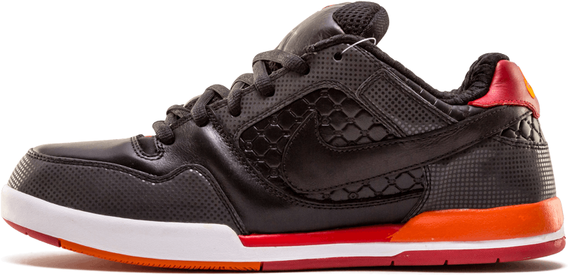 Nike Sb Fuji Rod 8 Shoes Black / Heritage Red 318359 (1000x600), Png Download