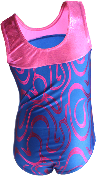 Royal Pink Swirl Front500 Royal Pink Swirl Back500 - Maillot (500x750), Png Download