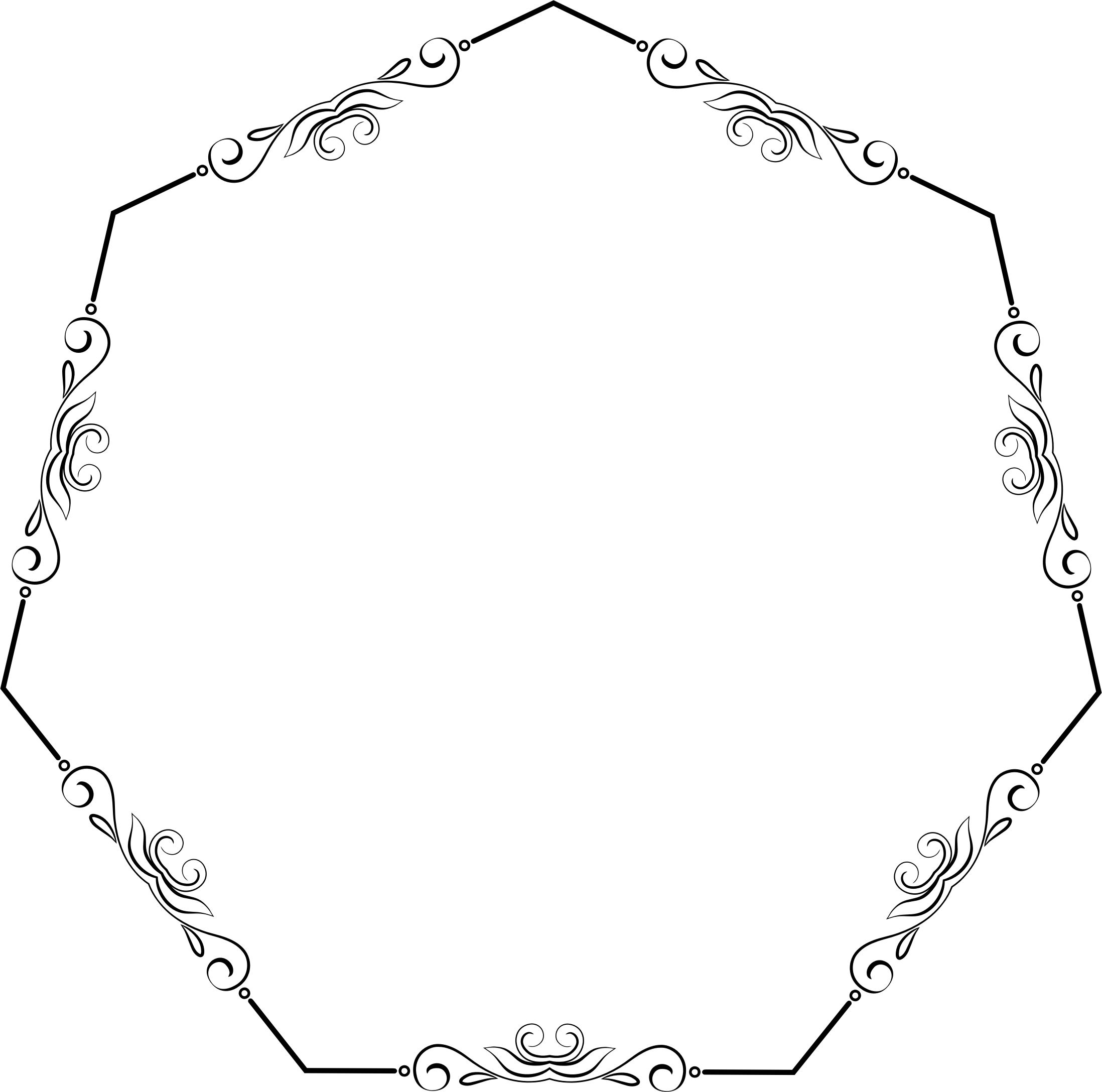 This Free Icons Design Of Elegant Flourish Frame Extrapolated (2196x2176), Png Download