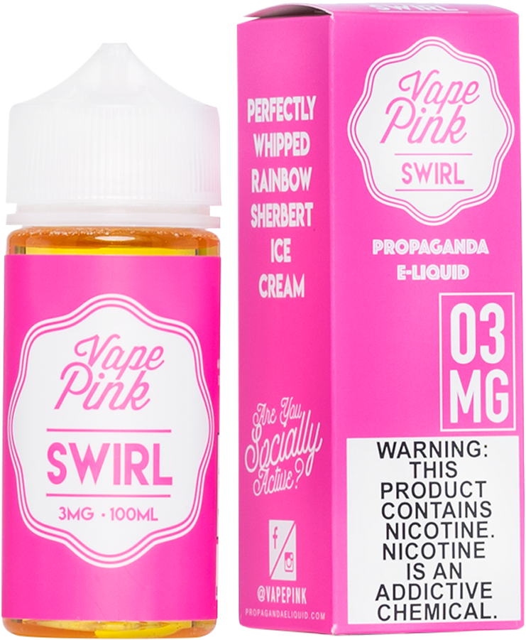 Vape Pink Swirl - Electronic Cigarette Aerosol And Liquid (1000x1000), Png Download