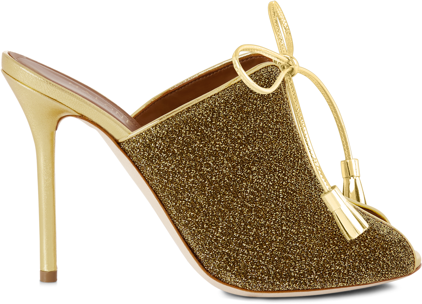 Gold Lurex Gold Mirror Nappa - Malone Souliers (1600x1600), Png Download