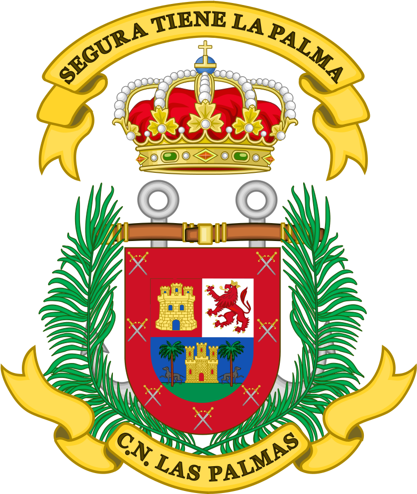 Naval Command Of Las Palmas, Spanish Navy - Coat Of Arms (450x533), Png Download