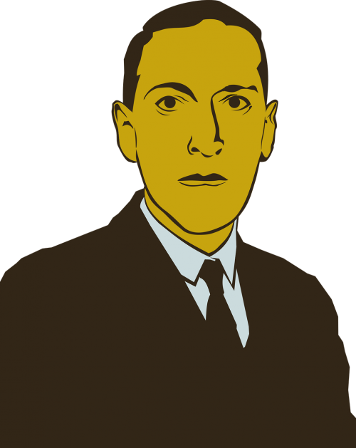 Cosmic Horror,famous Fiction - Hp Lovecraft Png (500x629), Png Download