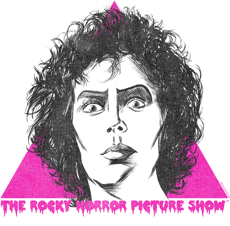 Rocky Horror Picture Show Frank Face Men's Long Sleeve - Rocky Horror Picture Show Frank Face Mens Premium Slim (936x973), Png Download