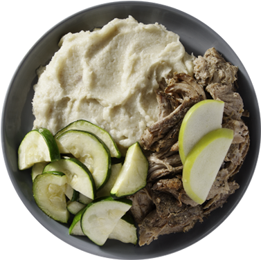 Apple Braised Pork With Cauliflower Mash - Taramasalata (400x400), Png Download
