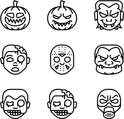 Horror Emojis - Car Line Icon Png (600x564), Png Download