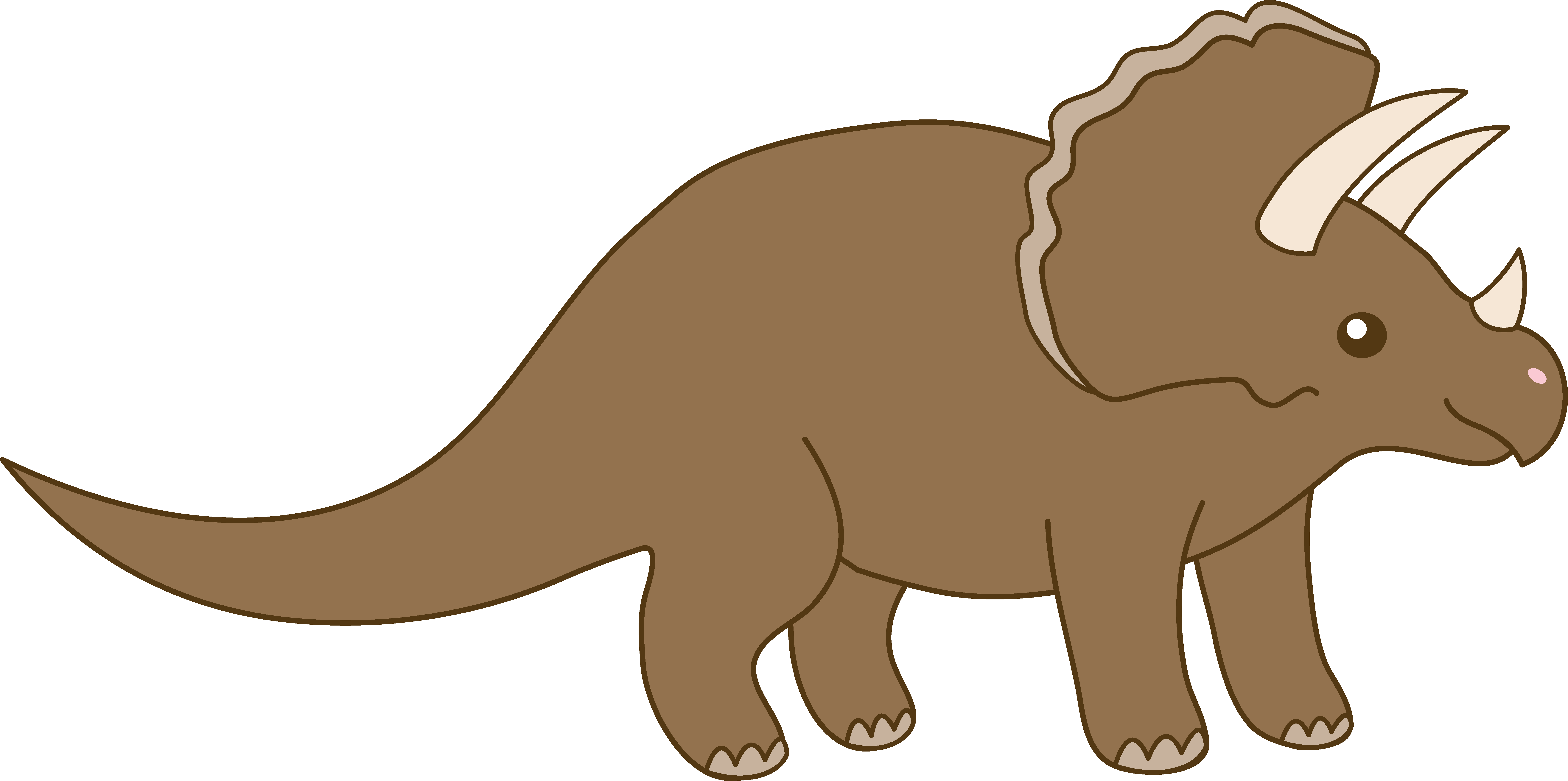 Dinosaurs Clipart - Dinosaurier Horn (8400x4185), Png Download