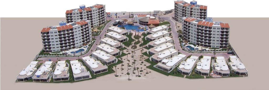Palmas Villas Puerto Penasco (1024x412), Png Download
