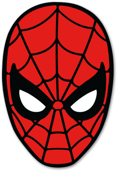 Mascara Do Homem Aranha Png - Marvel Comics Spiderman Spider Sense Tingling Button (400x400), Png Download