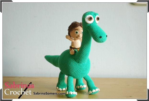 Arlo And Spot Crochet Pattern - Arlo The Dinosaur Crochet (641x440), Png Download