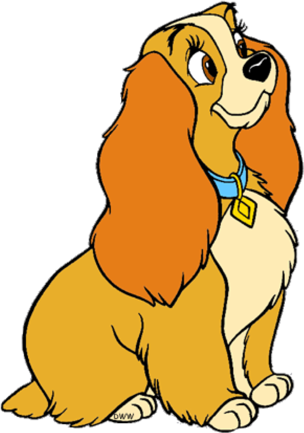 Disney's Lady And The Tramp Fond D'écran Entitled Clip - Lady And The Tramp Clip Art (1016x1515), Png Download