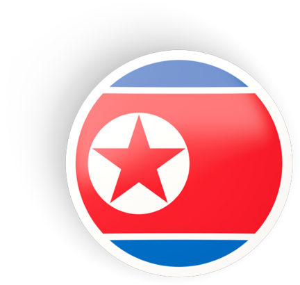 Illustration Of Flag Of North Korea - North Korea Flag Circle (640x480), Png Download