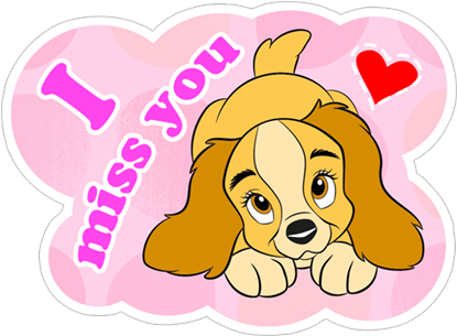 Viber Sticker « Lady And The Tramp» - Lady And The Tramp (490x317), Png Download