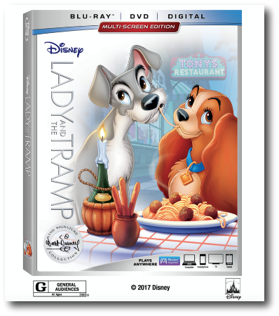 The Walt Disney Signature Collection Edition Offers - Lady And The Tramp Signature Collection Blu Ray (398x450), Png Download