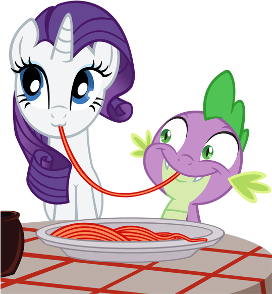 #453883 - - 3, Artist - Queencold, Faic, Female, Imminent - My Little Pony Spike Y Rarity (538x604), Png Download