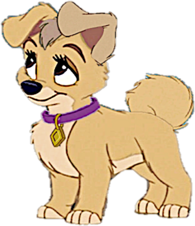 Disney's Lady And The Tramp Images If Angel And Scamp - Scamp (1129x1232), Png Download