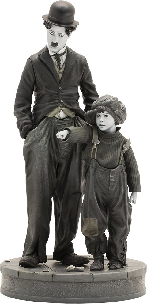Charlie Chaplin The Kid Statue - Chaplin The Kid Statue (480x992), Png Download