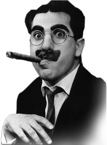 100 Jaar Hajenius - Groucho Marx (370x500), Png Download
