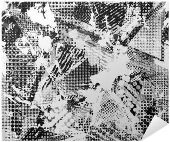 Scuffed Drop Sprays, Triangles, Dots, Black And White - Aerosol Paint (400x400), Png Download