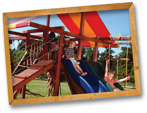 I've Never Made A Better Purchase Than A Kids Creations - Kids Creations Redwood Big Top Swing Set (501x387), Png Download
