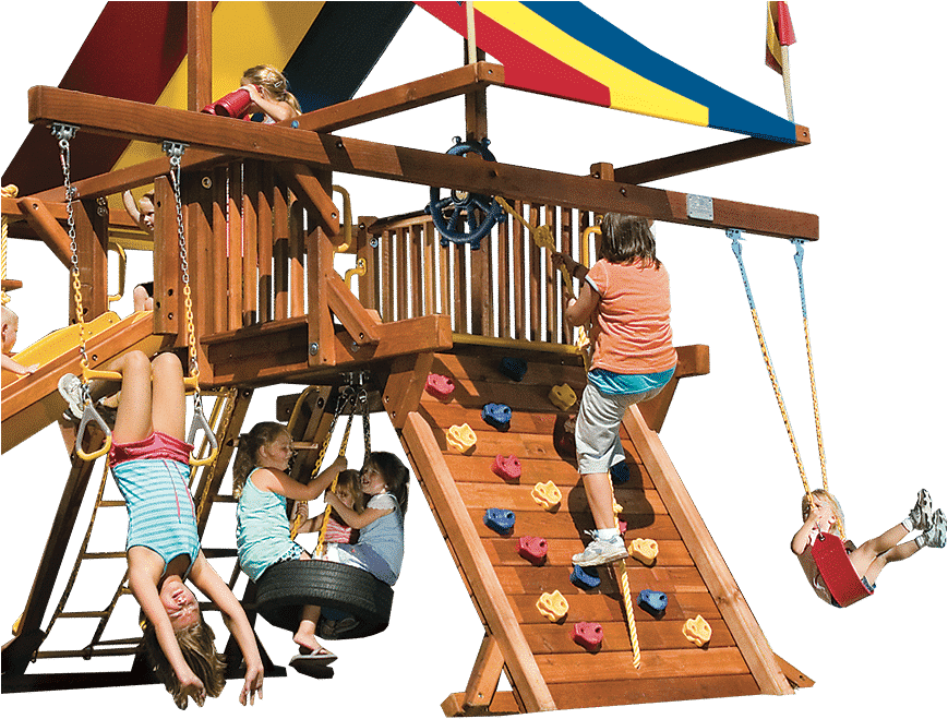 Special Order Rainbow Play Sets Backyard Playworld - Backyard Playworld (892x692), Png Download