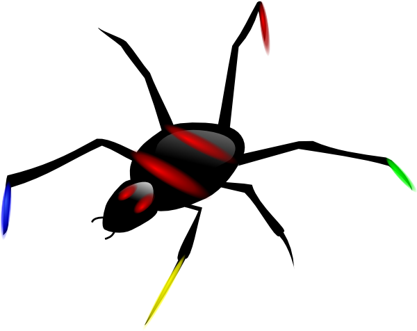 How To Set Use Insect Spider Svg Vector (600x476), Png Download