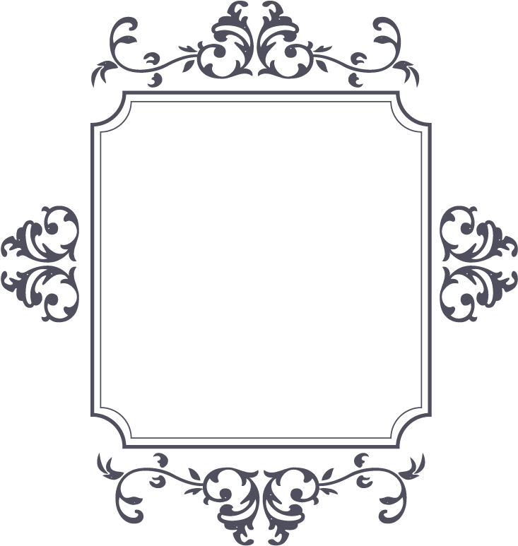 Free Vintage Ornament Set Png - Happy Holidays Custom Background Cutout, 2"x3" (868x966), Png Download