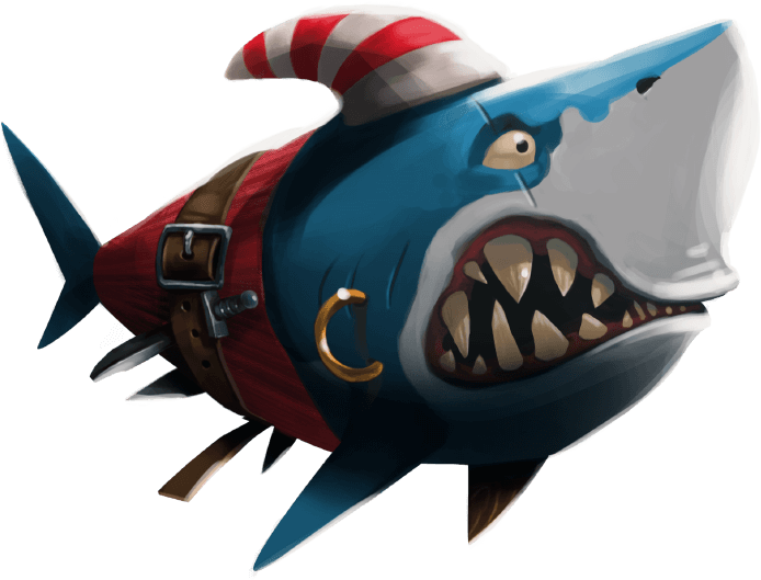 Gw Fishin Impossible Shark - Shark (696x538), Png Download