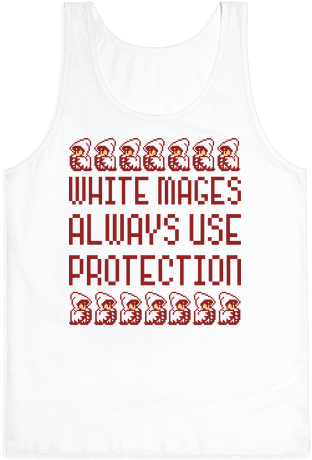 White Mages Tank Top - Hoodie (484x484), Png Download