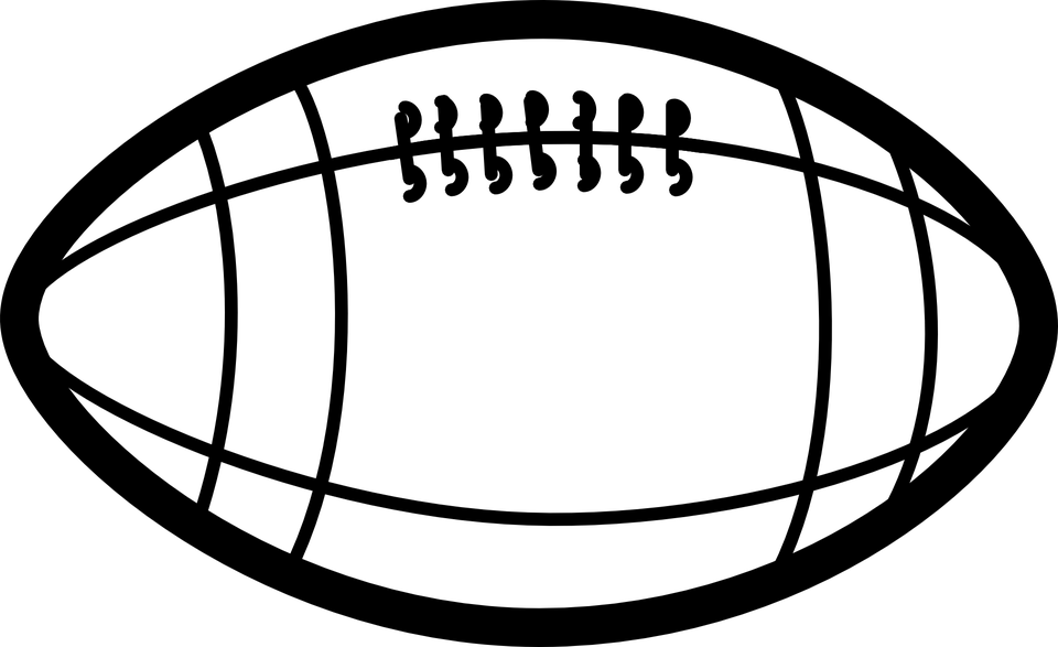 Football Ball Clipart Black And White (960x587), Png Download