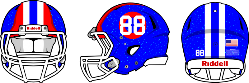 Revospeed Zps5d623cf8 - Riddell Speed Helmet Template (800x268), Png Download