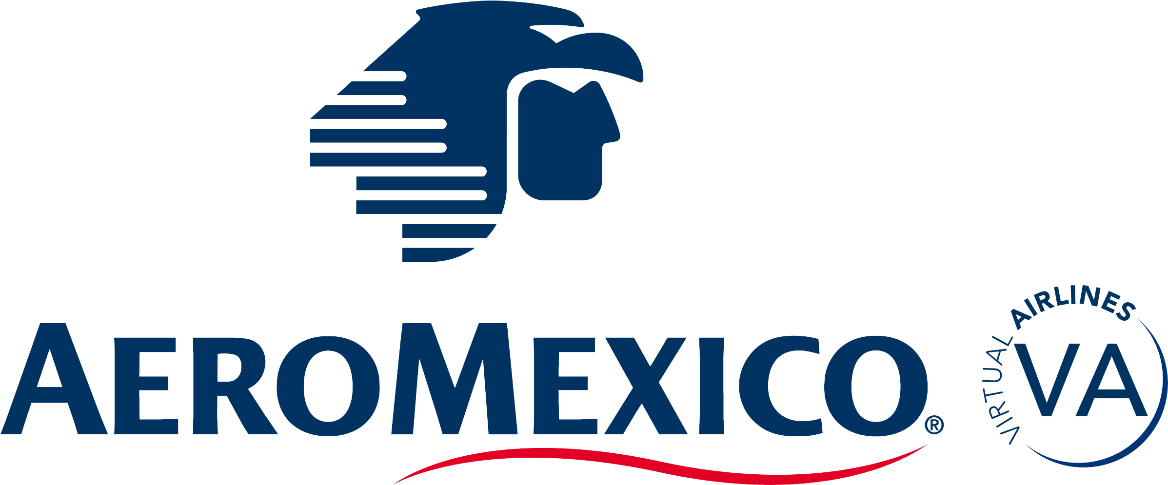 Logo De Aeromexico (2400x1050), Png Download