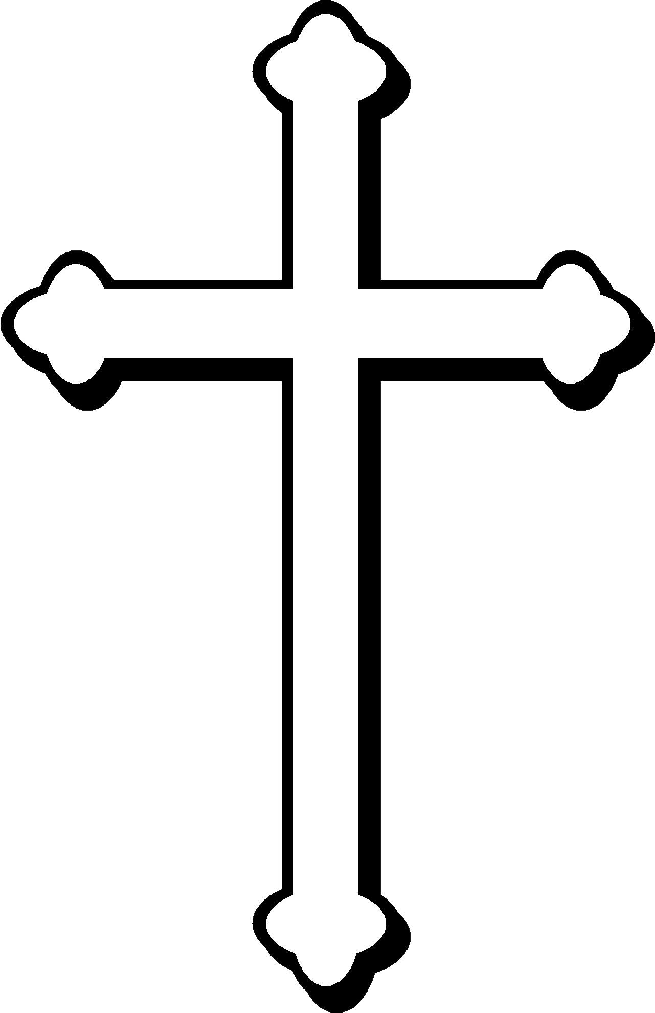 Christian Cross Png Image - Christian Symbol Cross (1281x1981), Png Download