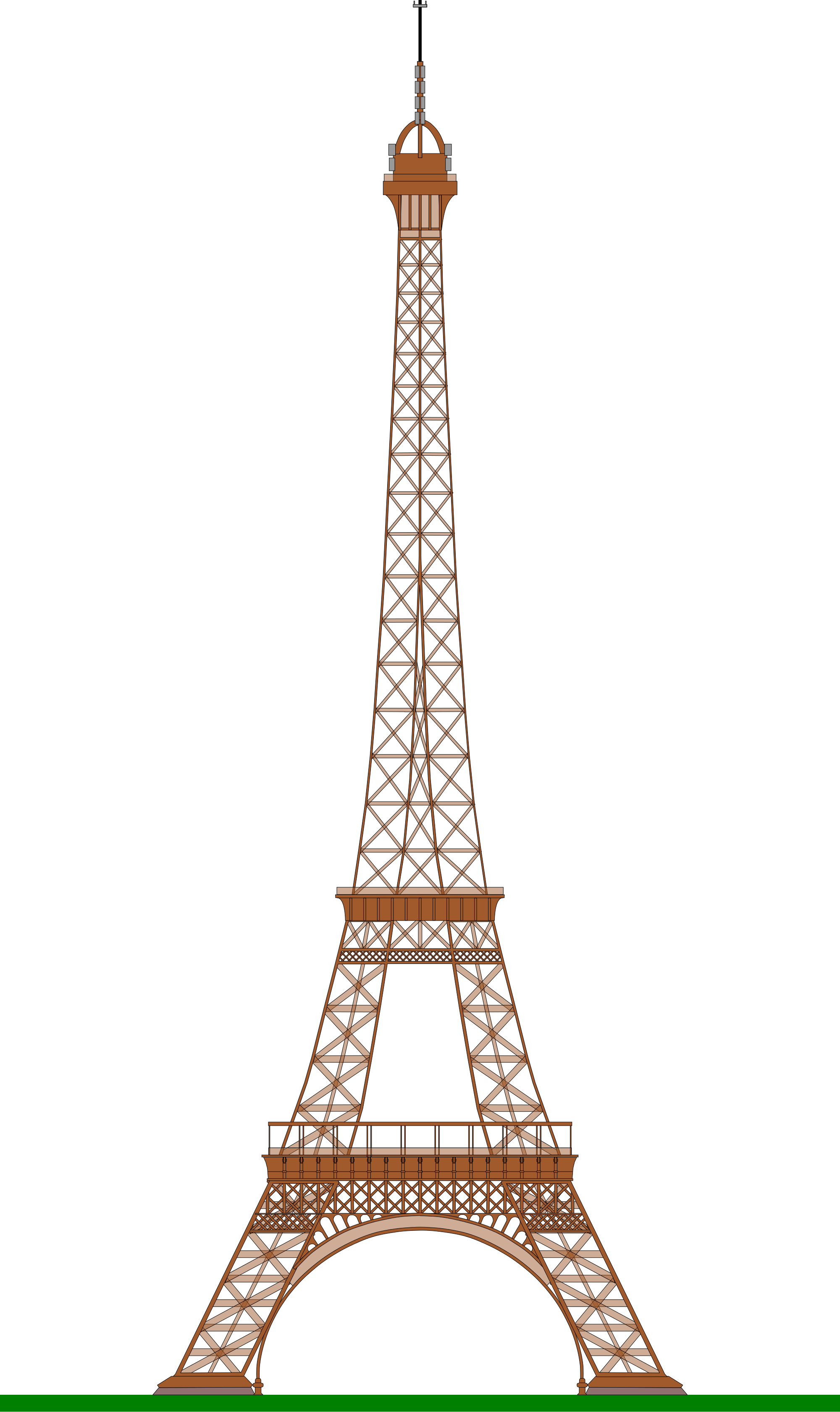 File - Eiffel Tower - Svg - France Eiffel Tower Clip Art (609x1023), Png Download