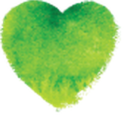 Png Pink Painted Isolated The Arts Image Colorful - Green Watercolour Heart Png (447x399), Png Download