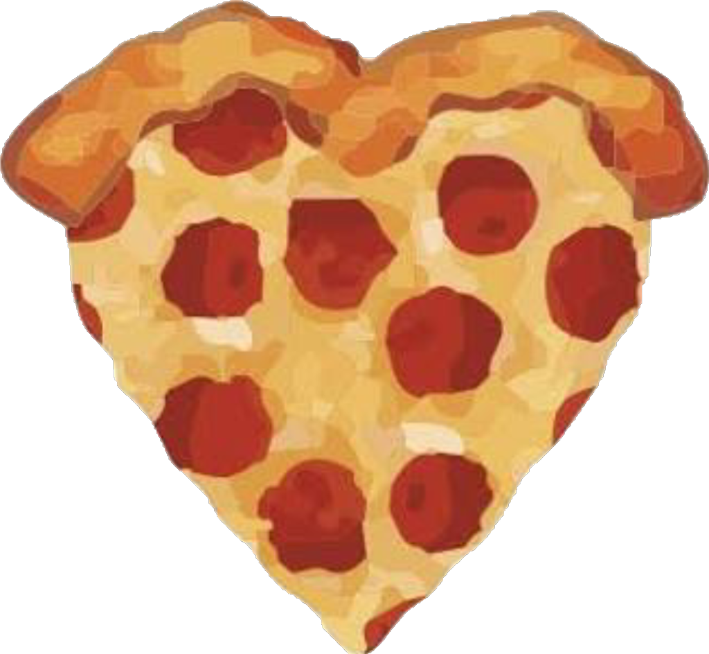 Pizza Png Heart Cute 90rainy Image Transparent - Pizza Heart Emoji Png (920x848), Png Download