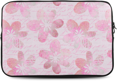 Watercolor Flower Pattern Custom Sleeve For Laptop - Watercolor Painting (500x500), Png Download