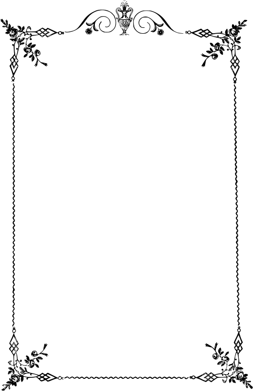 Photo Border Png Picture Royalty Free Library - Page Border Png (517x800), Png Download