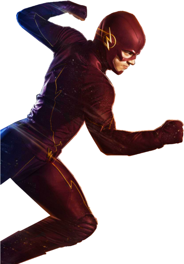The Flash Running Png - Flash Running No Background (894x894), Png Download